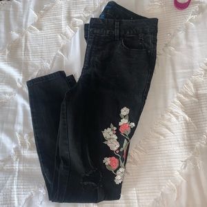 Embroidered jeans